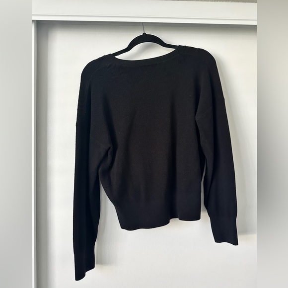 Banana Republic Factory Sweater Women’s Ribbed Knit Faux Wrap - Picture 2 of 2